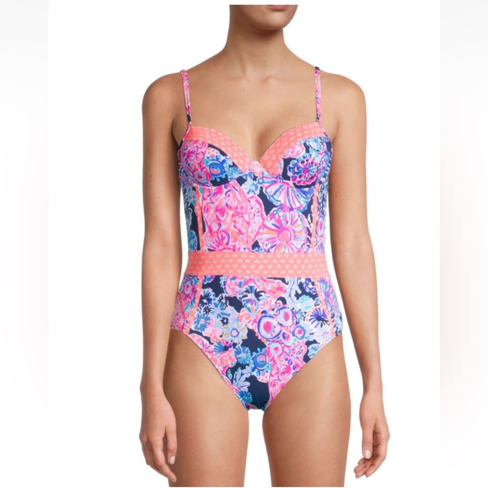 Lilly Pulitzer Women's Palma Underwire One-Piece Swimsuit Size 2